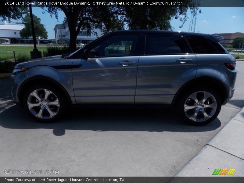 Orkney Grey Metallic / Dynamic Ebony/Cirrus Stitch 2014 Land Rover Range Rover Evoque Dynamic