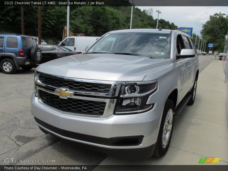 Silver Ice Metallic / Jet Black 2015 Chevrolet Tahoe LT 4WD