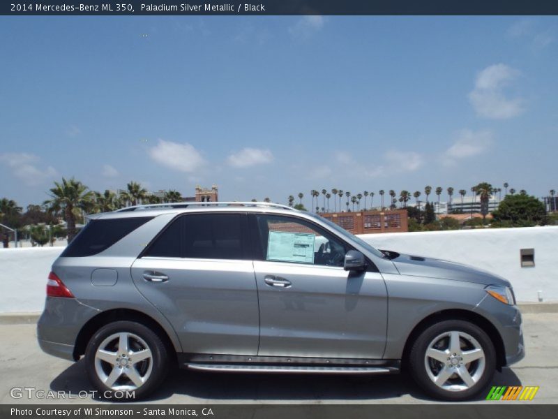 Paladium Silver Metallic / Black 2014 Mercedes-Benz ML 350