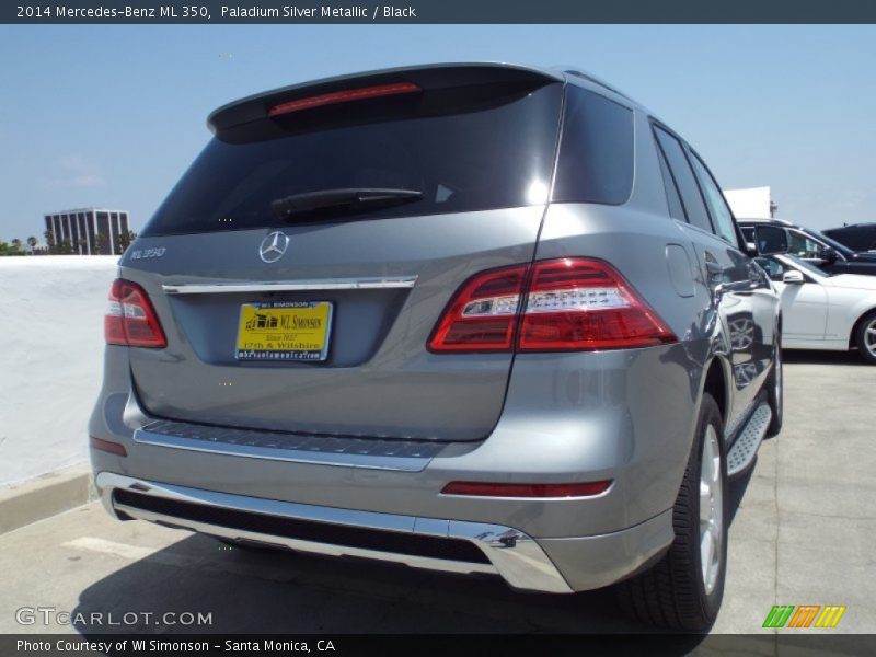 Paladium Silver Metallic / Black 2014 Mercedes-Benz ML 350