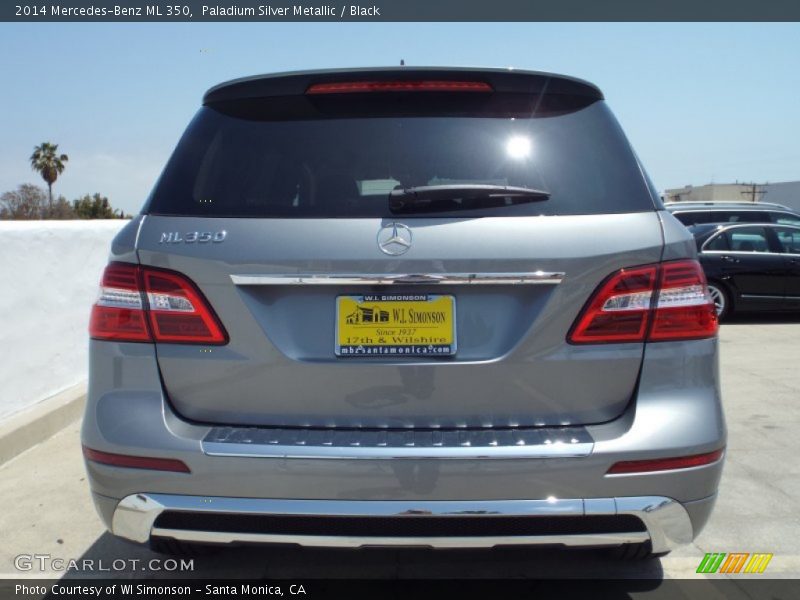 Paladium Silver Metallic / Black 2014 Mercedes-Benz ML 350