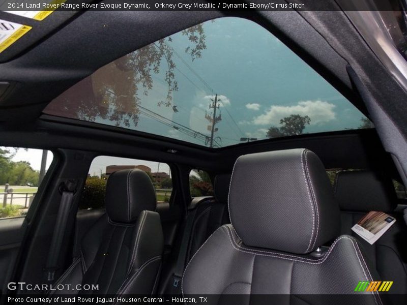 Sunroof of 2014 Range Rover Evoque Dynamic