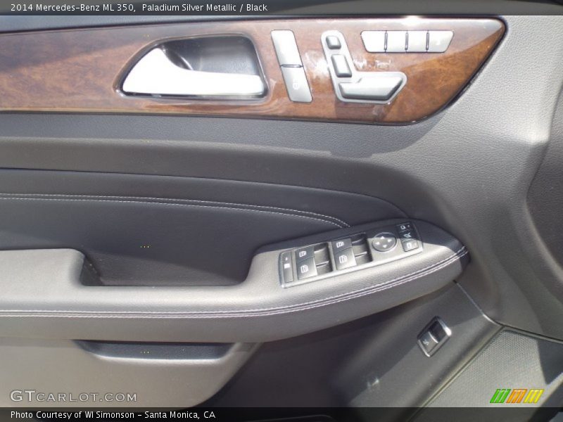 Paladium Silver Metallic / Black 2014 Mercedes-Benz ML 350