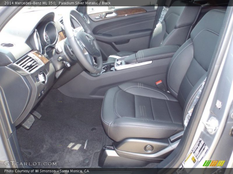 Paladium Silver Metallic / Black 2014 Mercedes-Benz ML 350