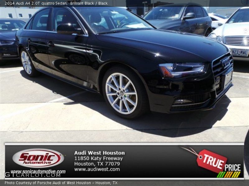 Brilliant Black / Black 2014 Audi A4 2.0T quattro Sedan