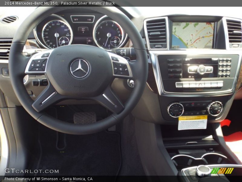 Paladium Silver Metallic / Black 2014 Mercedes-Benz ML 350