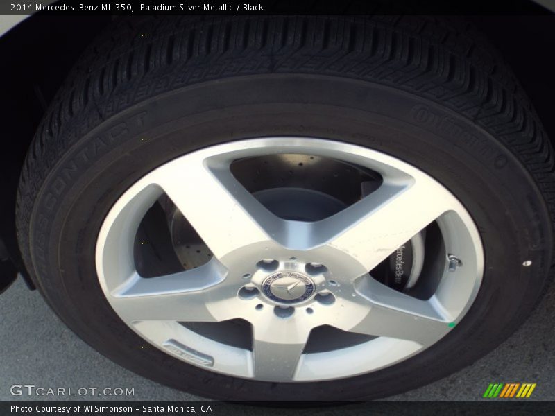 Paladium Silver Metallic / Black 2014 Mercedes-Benz ML 350