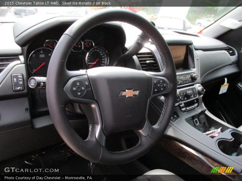 Silver Ice Metallic / Jet Black 2015 Chevrolet Tahoe LT 4WD