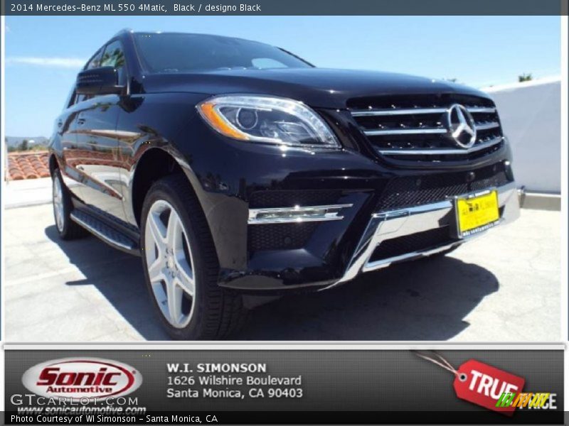 Black / designo Black 2014 Mercedes-Benz ML 550 4Matic