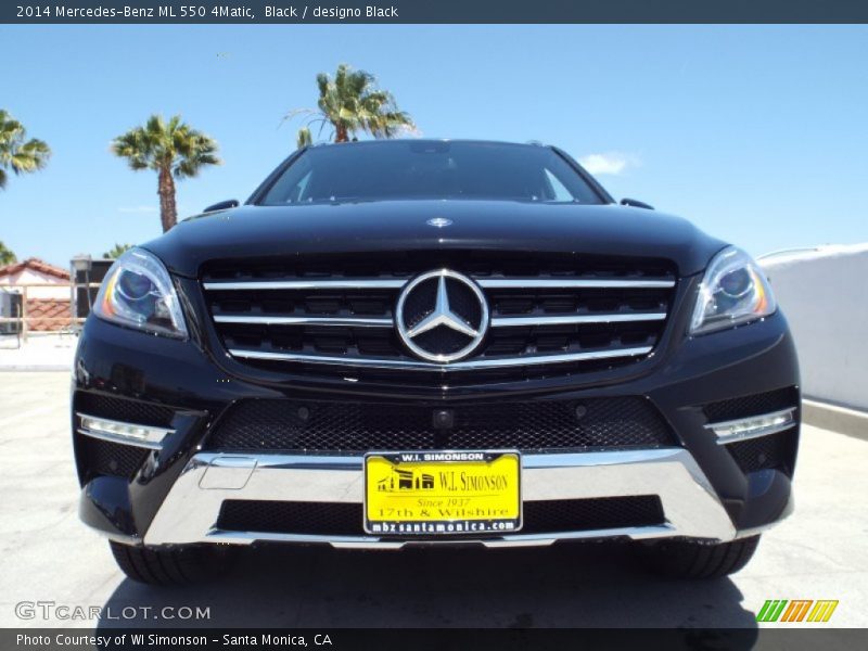 Black / designo Black 2014 Mercedes-Benz ML 550 4Matic