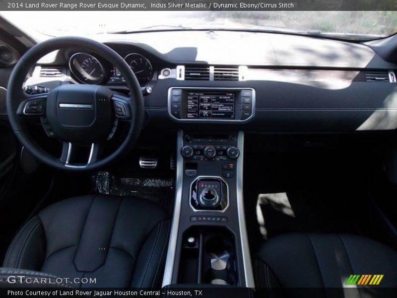 Indus Silver Metallic / Dynamic Ebony/Cirrus Stitch 2014 Land Rover Range Rover Evoque Dynamic
