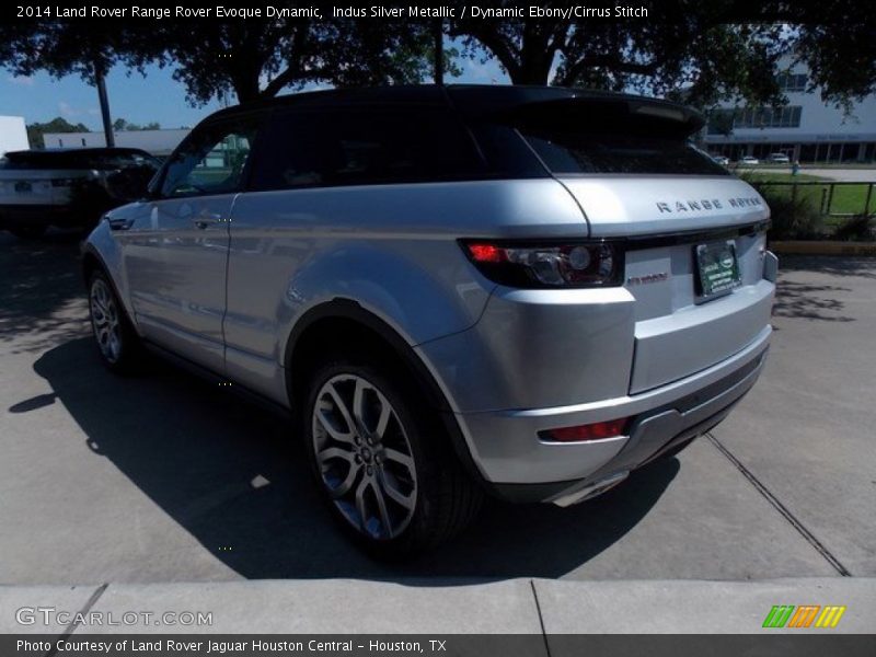 Indus Silver Metallic / Dynamic Ebony/Cirrus Stitch 2014 Land Rover Range Rover Evoque Dynamic