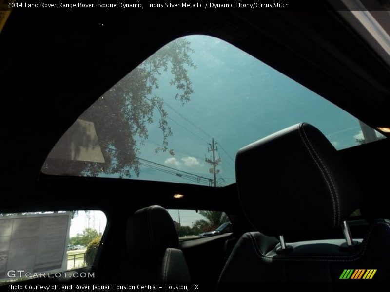 Indus Silver Metallic / Dynamic Ebony/Cirrus Stitch 2014 Land Rover Range Rover Evoque Dynamic