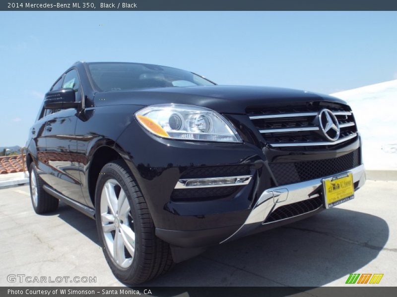 Black / Black 2014 Mercedes-Benz ML 350
