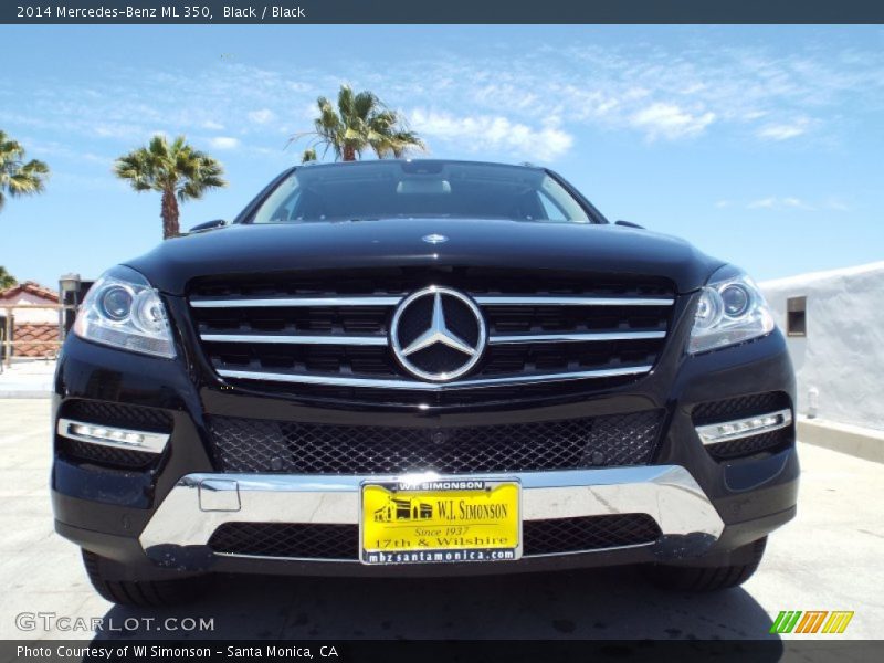 Black / Black 2014 Mercedes-Benz ML 350