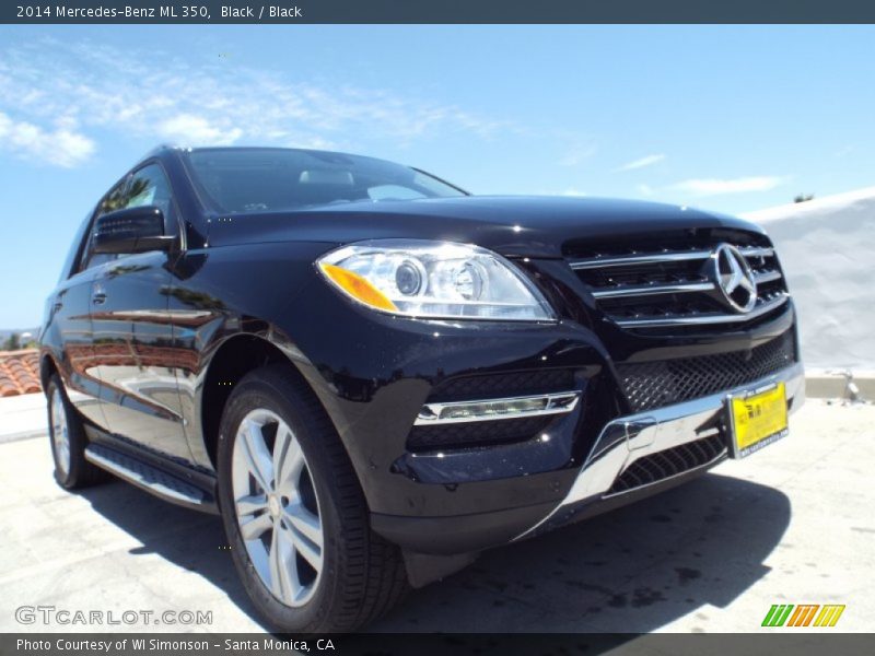 Black / Black 2014 Mercedes-Benz ML 350