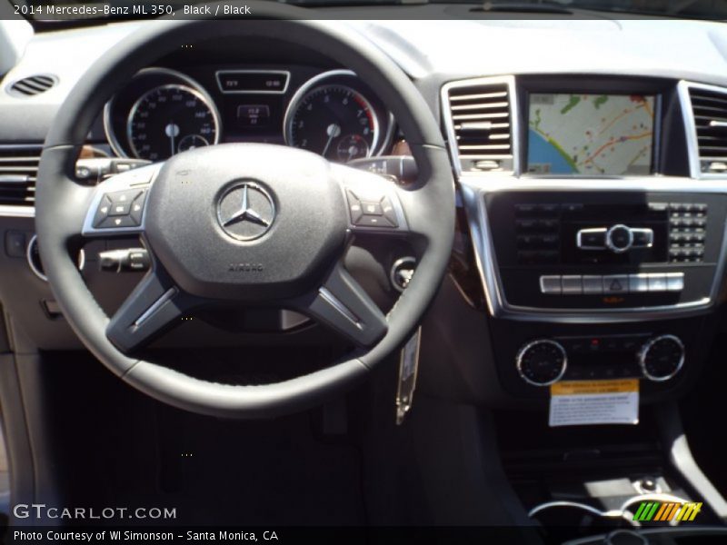 Black / Black 2014 Mercedes-Benz ML 350