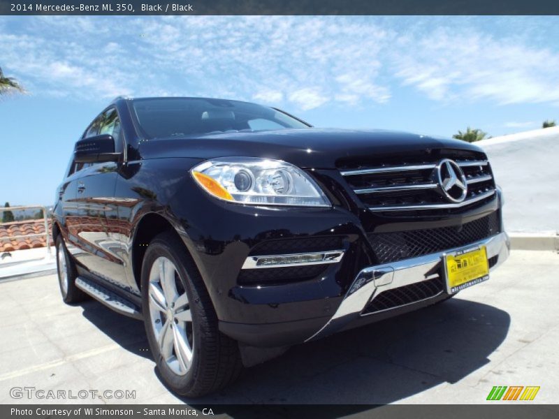 Black / Black 2014 Mercedes-Benz ML 350