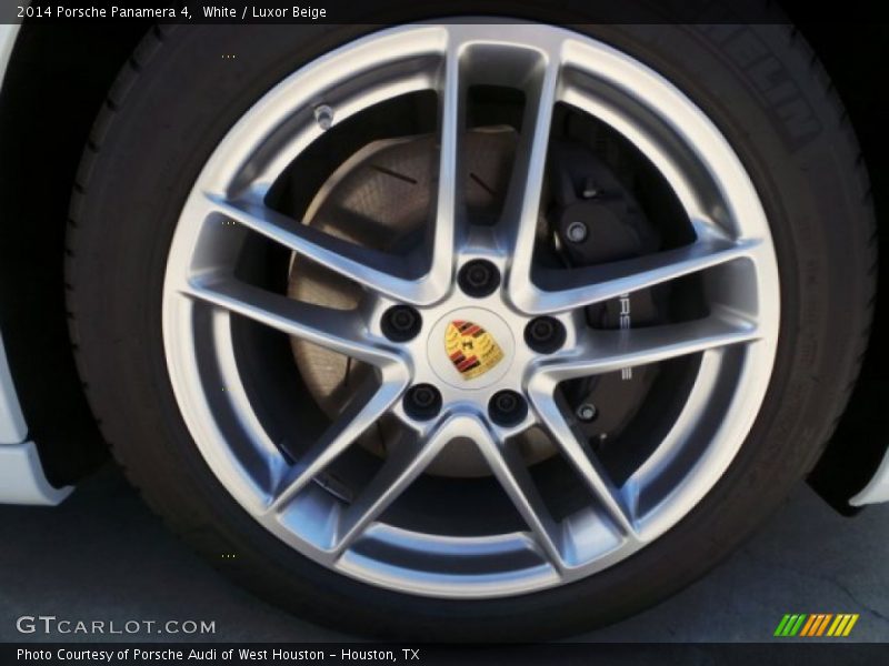 White / Luxor Beige 2014 Porsche Panamera 4