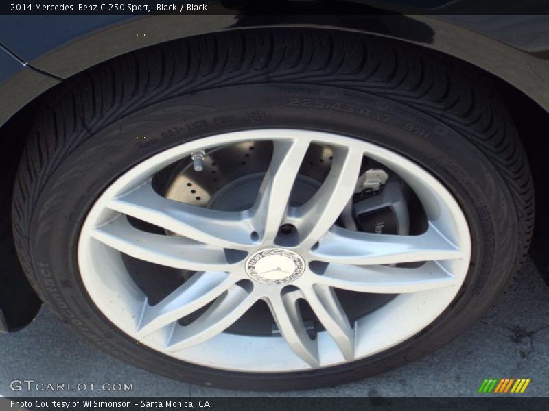 Black / Black 2014 Mercedes-Benz C 250 Sport
