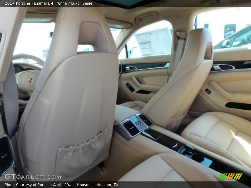 White / Luxor Beige 2014 Porsche Panamera 4