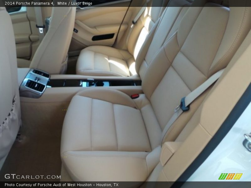 White / Luxor Beige 2014 Porsche Panamera 4