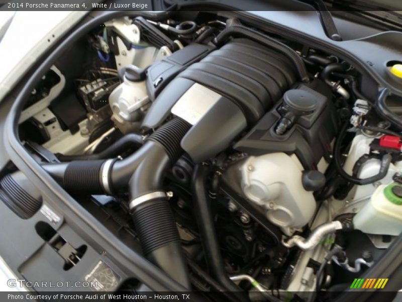 White / Luxor Beige 2014 Porsche Panamera 4