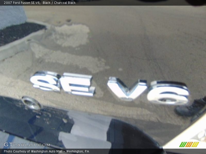 Black / Charcoal Black 2007 Ford Fusion SE V6