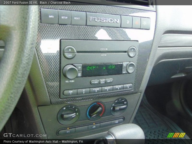 Black / Charcoal Black 2007 Ford Fusion SE V6