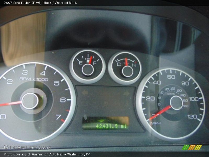Black / Charcoal Black 2007 Ford Fusion SE V6