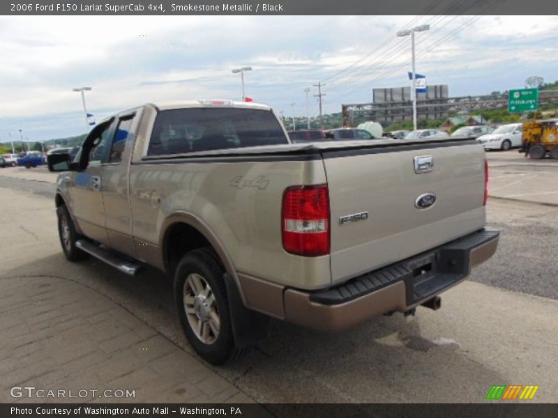 Smokestone Metallic / Black 2006 Ford F150 Lariat SuperCab 4x4