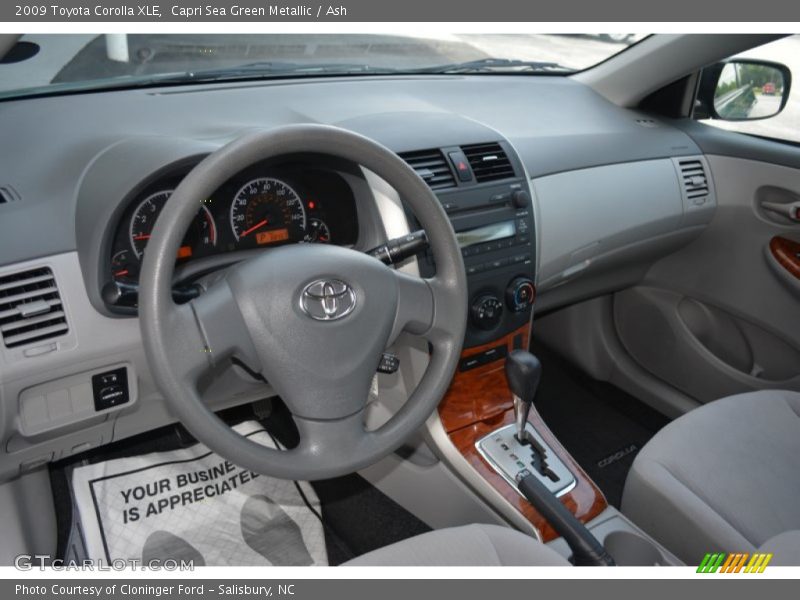 Capri Sea Green Metallic / Ash 2009 Toyota Corolla XLE