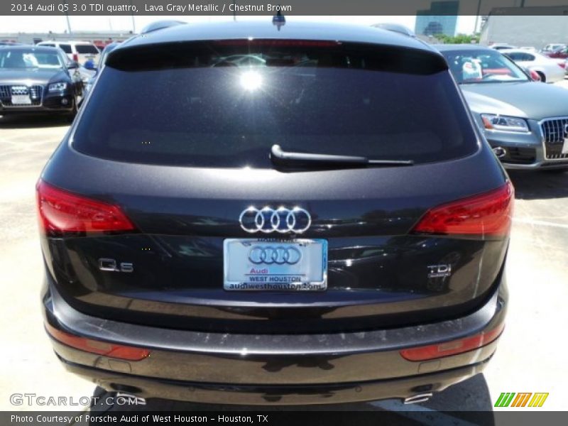 Lava Gray Metallic / Chestnut Brown 2014 Audi Q5 3.0 TDI quattro