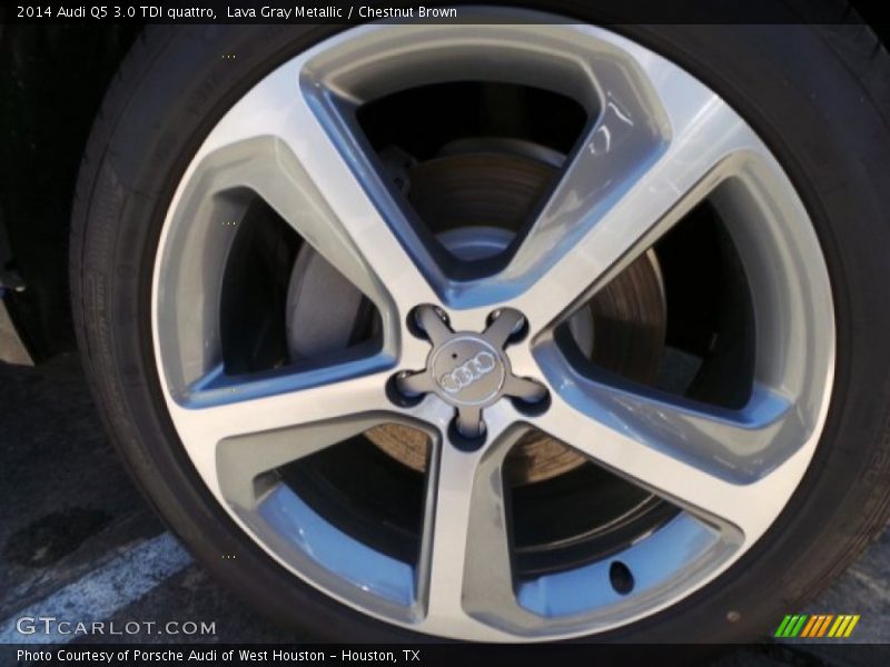 Lava Gray Metallic / Chestnut Brown 2014 Audi Q5 3.0 TDI quattro