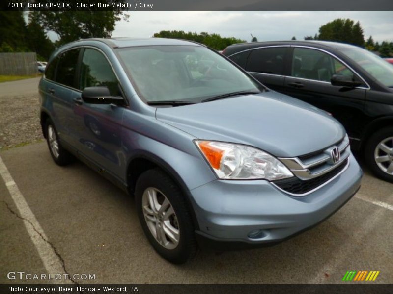 Glacier Blue Metallic / Gray 2011 Honda CR-V EX