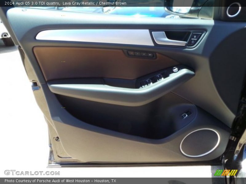 Lava Gray Metallic / Chestnut Brown 2014 Audi Q5 3.0 TDI quattro