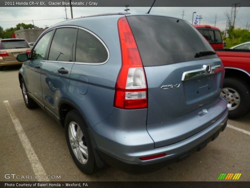 Glacier Blue Metallic / Gray 2011 Honda CR-V EX