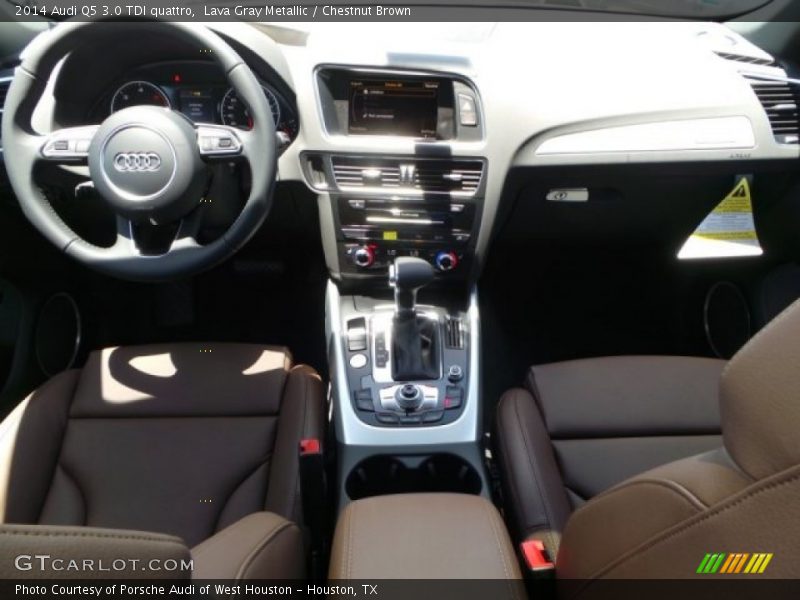 Lava Gray Metallic / Chestnut Brown 2014 Audi Q5 3.0 TDI quattro