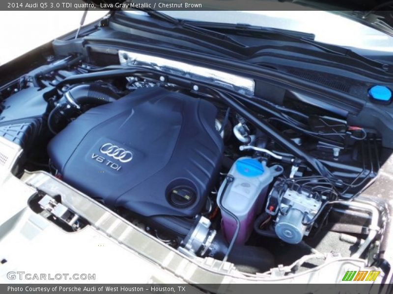 Lava Gray Metallic / Chestnut Brown 2014 Audi Q5 3.0 TDI quattro
