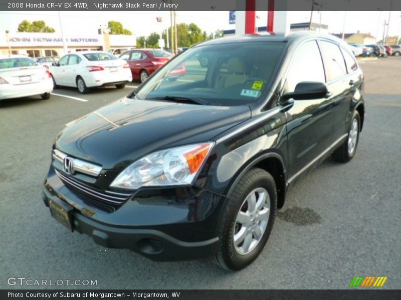 Nighthawk Black Pearl / Ivory 2008 Honda CR-V EX 4WD