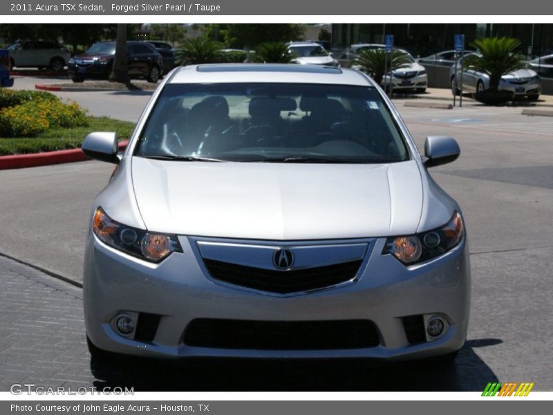 Forged Silver Pearl / Taupe 2011 Acura TSX Sedan