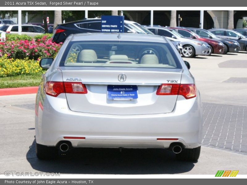 Forged Silver Pearl / Taupe 2011 Acura TSX Sedan