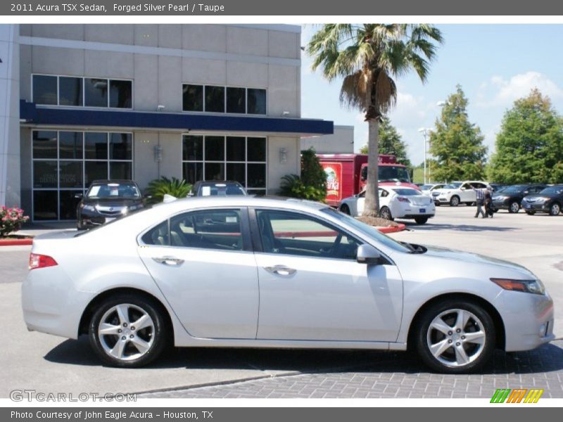 Forged Silver Pearl / Taupe 2011 Acura TSX Sedan
