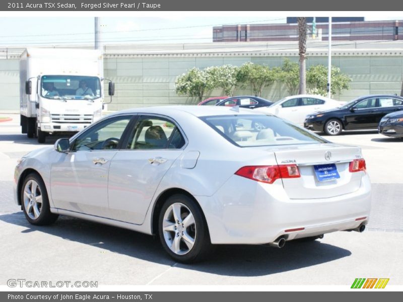 Forged Silver Pearl / Taupe 2011 Acura TSX Sedan