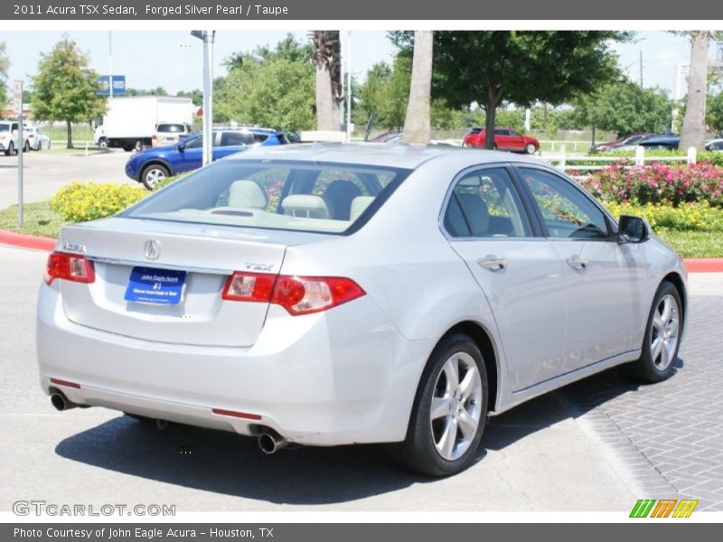 Forged Silver Pearl / Taupe 2011 Acura TSX Sedan