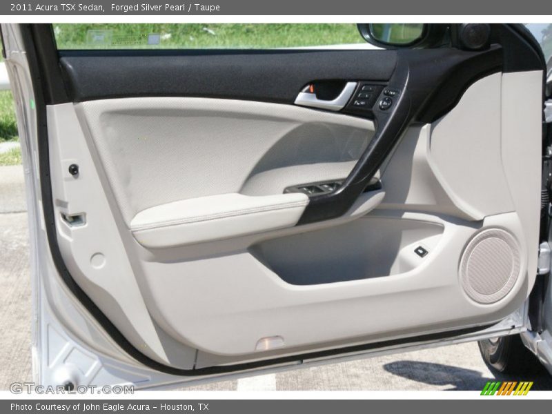 Forged Silver Pearl / Taupe 2011 Acura TSX Sedan