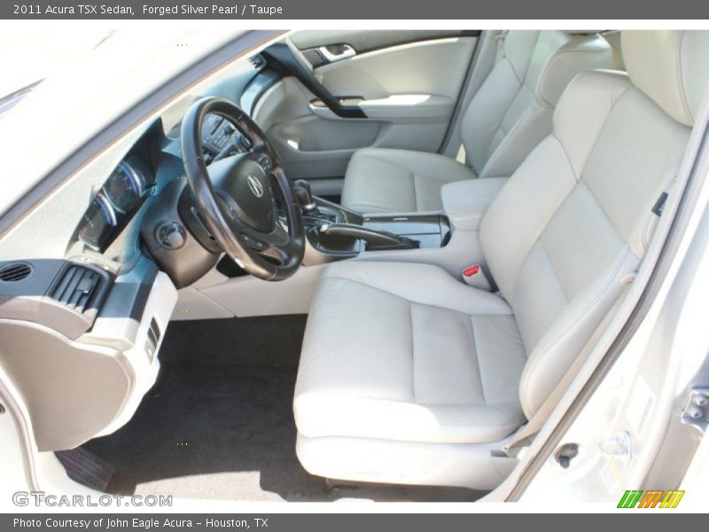 Forged Silver Pearl / Taupe 2011 Acura TSX Sedan