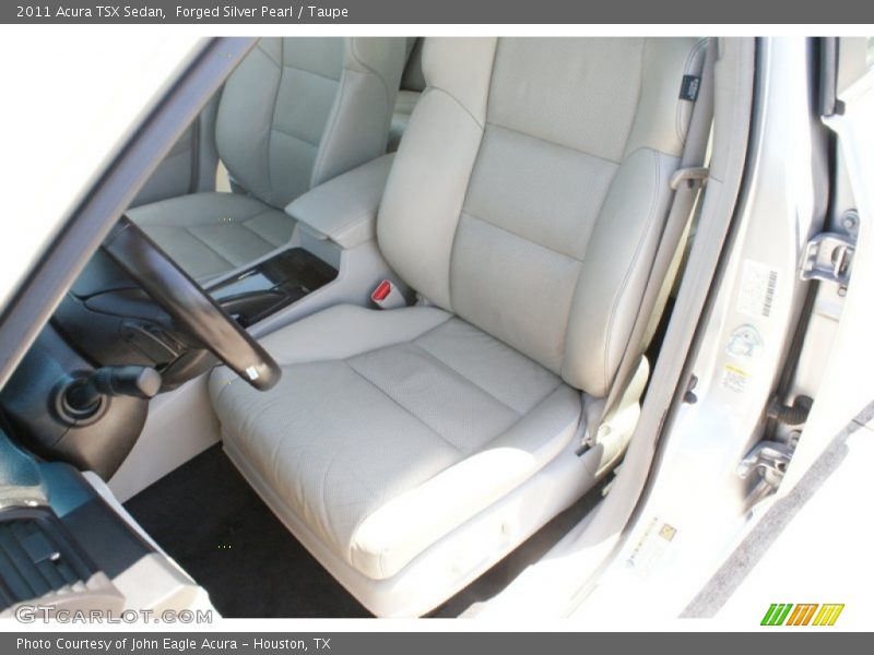 Forged Silver Pearl / Taupe 2011 Acura TSX Sedan