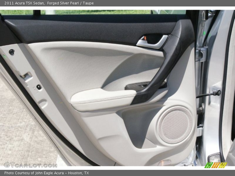 Forged Silver Pearl / Taupe 2011 Acura TSX Sedan