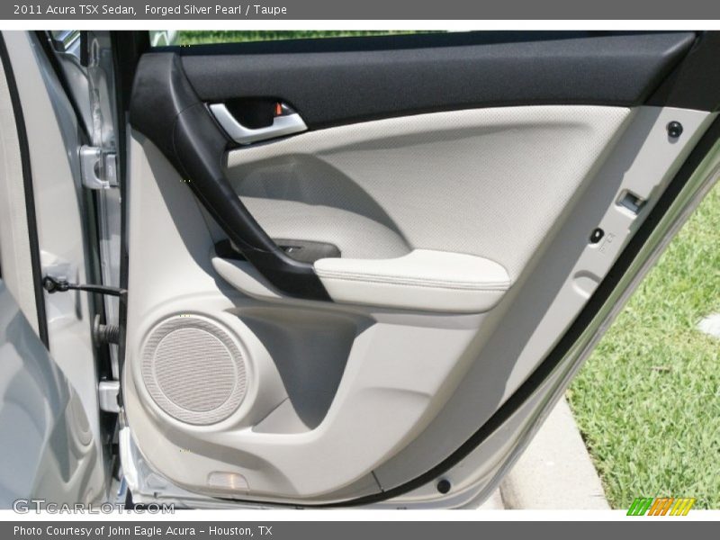 Forged Silver Pearl / Taupe 2011 Acura TSX Sedan